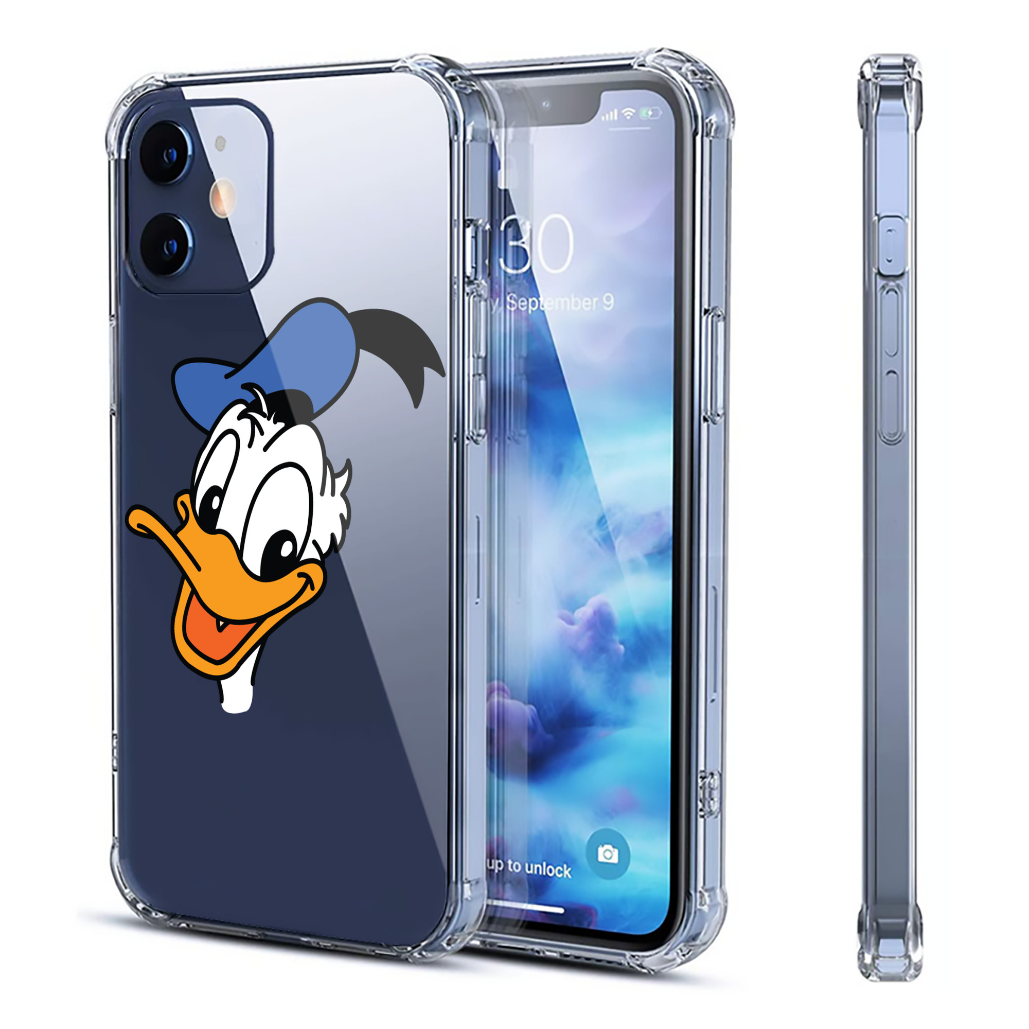 （画像用） ミッキーマウス Mickey Mouse 【iPhone 12シリーズ対応】透明スマホケース（クリアソフトケース）